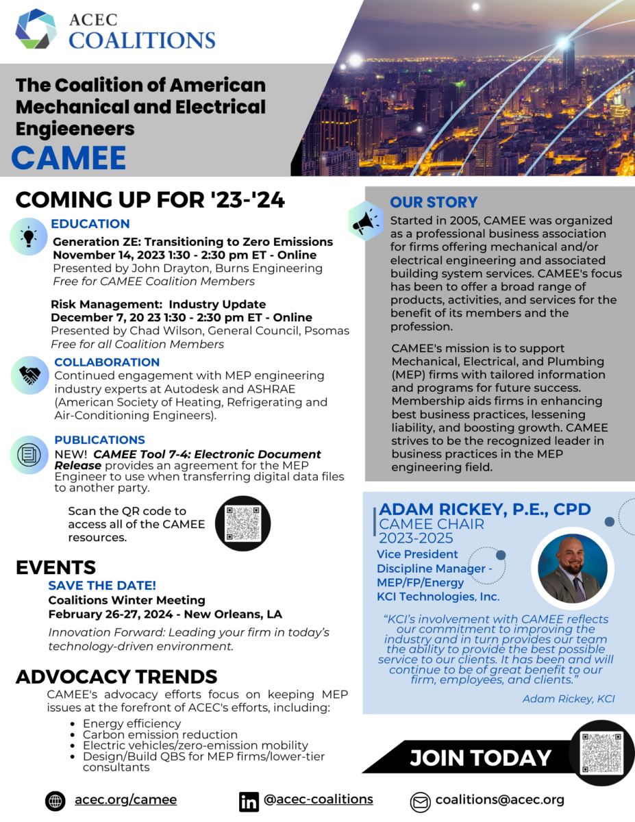 CAMEE - Coming Up 2023-2024 and Newsletter combined